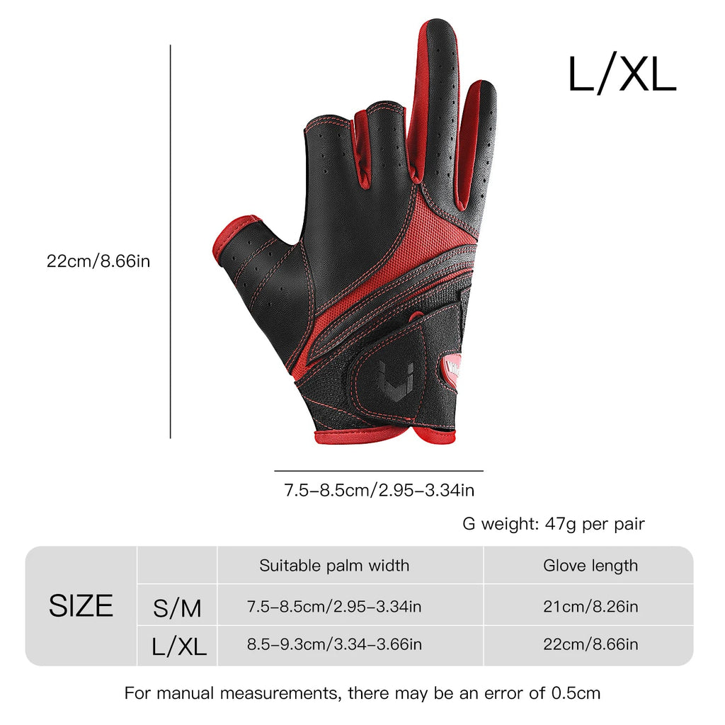 Outdoor sports autumn and winter anti slip wear-resistant and anti cutting lure fishing gloves