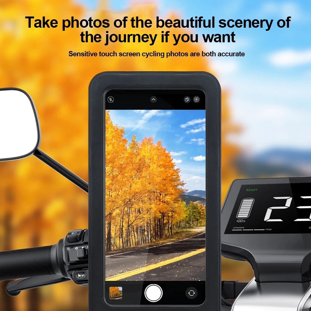 Waterproof Bike Mobile Phone Holder Magnetic Adjustable Motorcycle Cellphone Holder