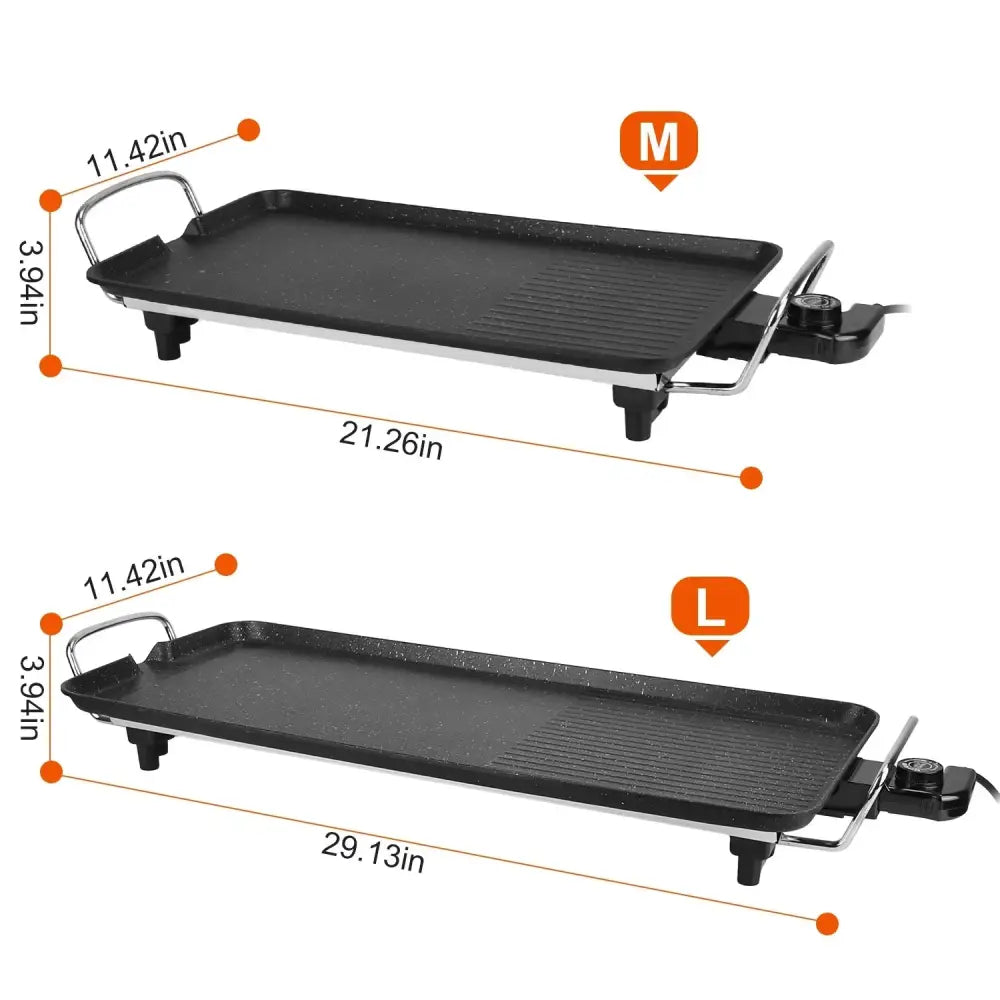 Portable Smokeless Electric Non Stick Bbq Grill and Griddle