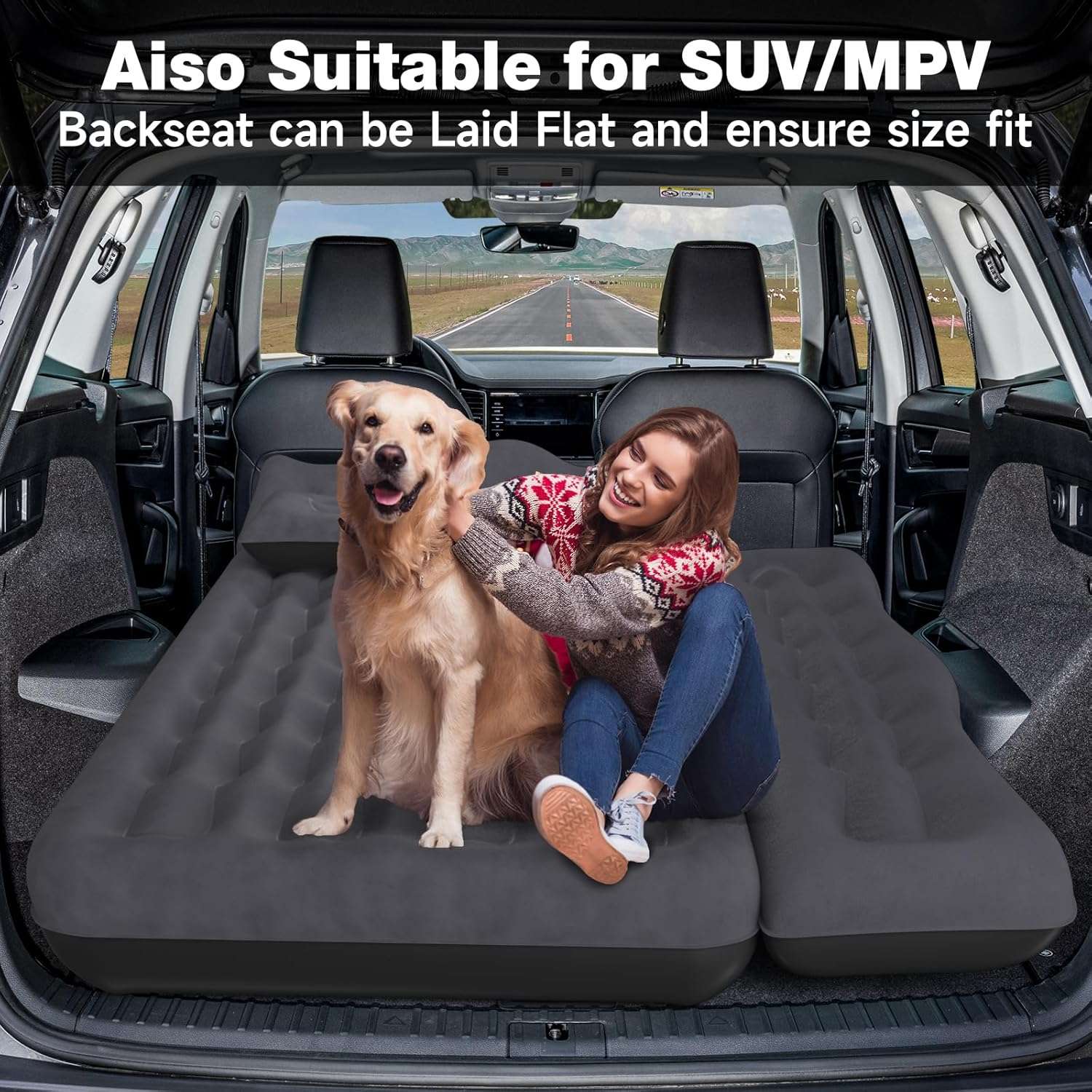 Thicken Backseat SUV/Car/Truck Air Mattress Air Bed Inflatable SUV Truck Mattress