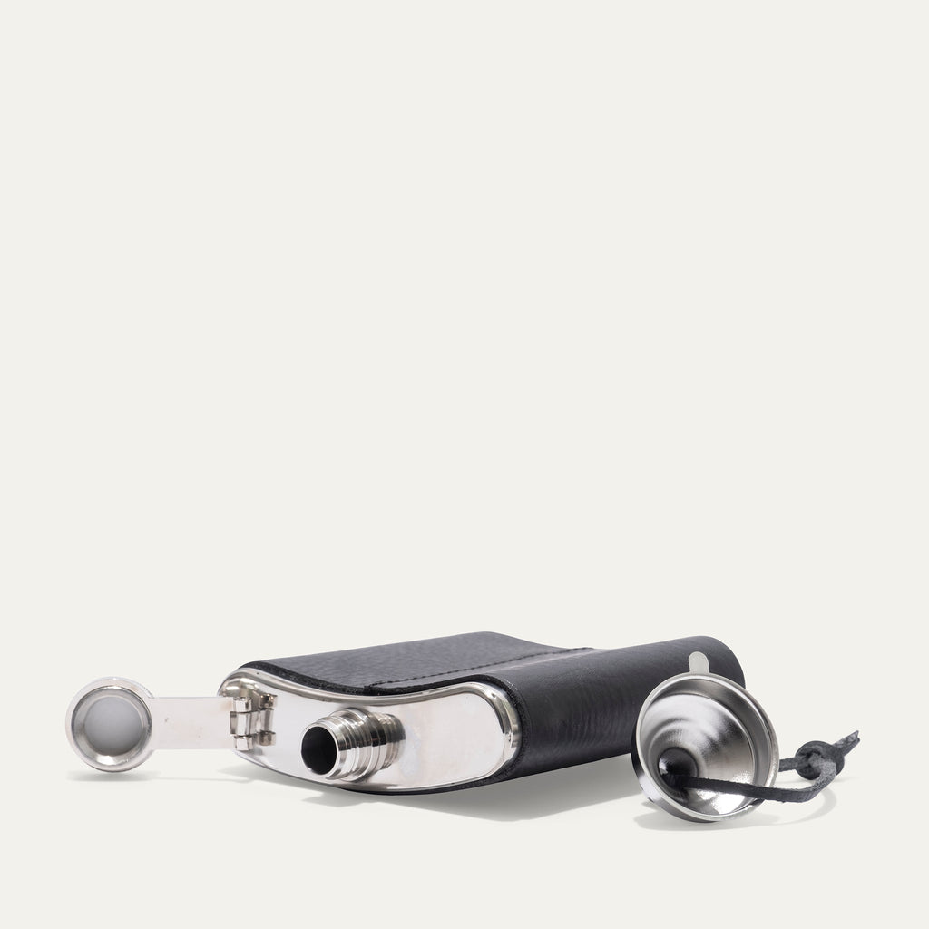 Leather & Stainless Steel Flask