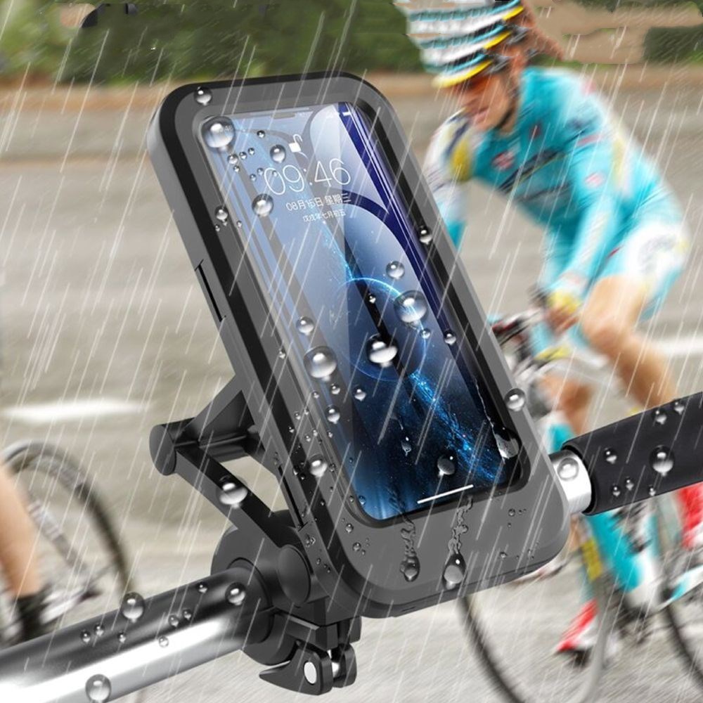 360 Rotatable Waterproof Bicycle Motorcycle Mobile Phone Holder Bike GPS Mount Bracket