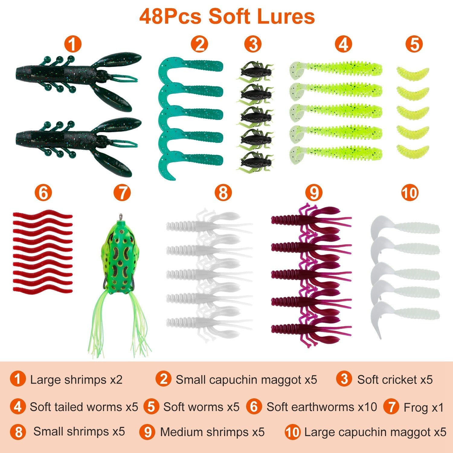383Pcs Fishing Lures Tackle Box Bass Fishing Animated Lure