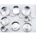 Stainless Steel Outdoor Camping Pot Pan Kit Camping Backpacking Hiking Cookware Set