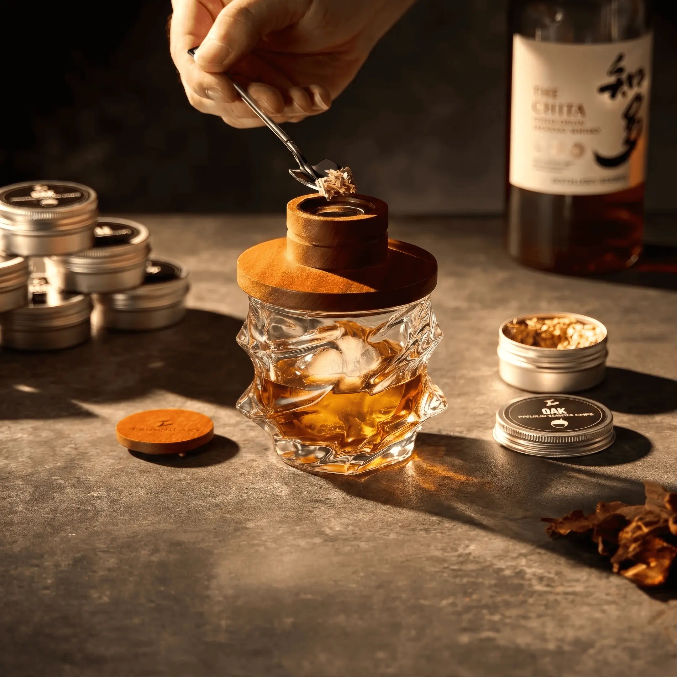 Tsuki Smoker Kit For Whisky & Cocktail (Storm Bundle)