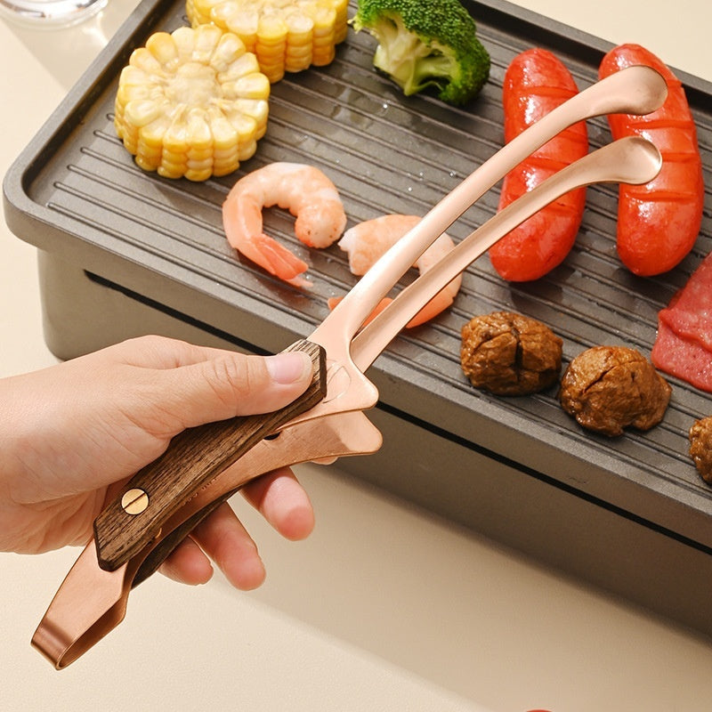 304 Stainless Steel Barbecue Tongs For Camping Grilling And Pan-Frying Steak