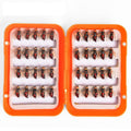 40pcs/box Fly Fishing Flies Lure High Carbon Steel Fly Tying Hooks Trout Fishing Flies