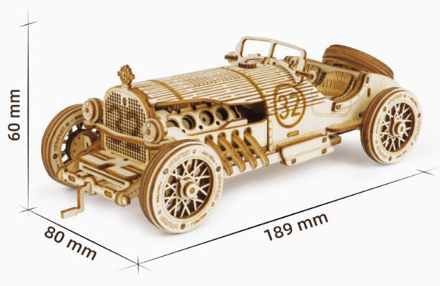 3D Wooden Puzzle Train Model DIY Wooden Train Toy Kit Assembly Model Home Crafts