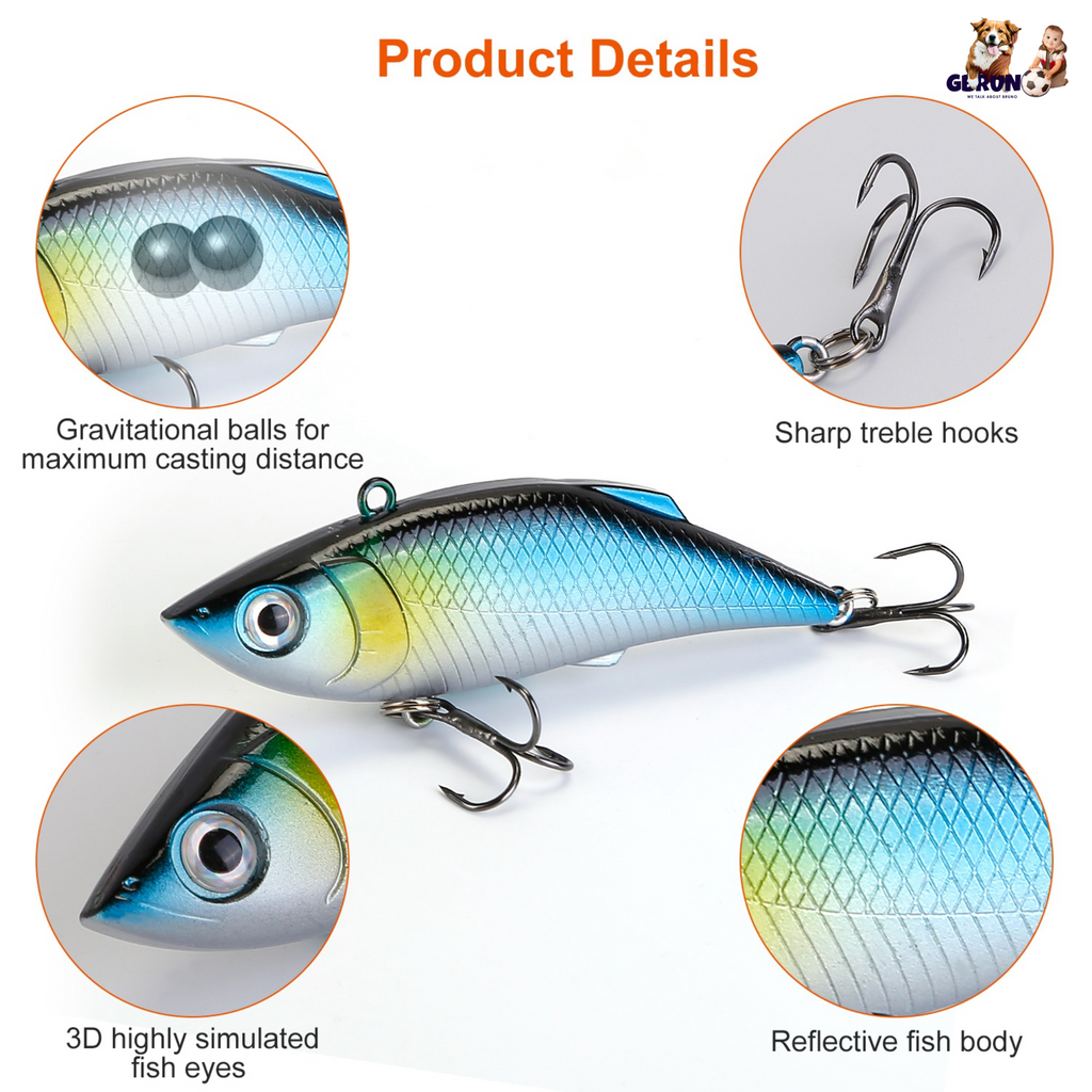 383Pcs Fishing Lures Tackle Box Bass Fishing Animated Lure