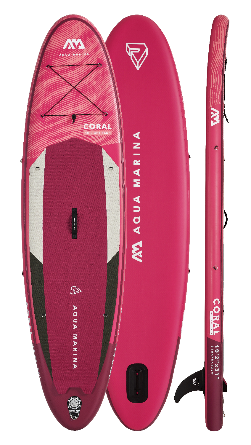 Aqua Marina CORAL 10'2" Inflatable Paddle Board All-Around Advanced SUP