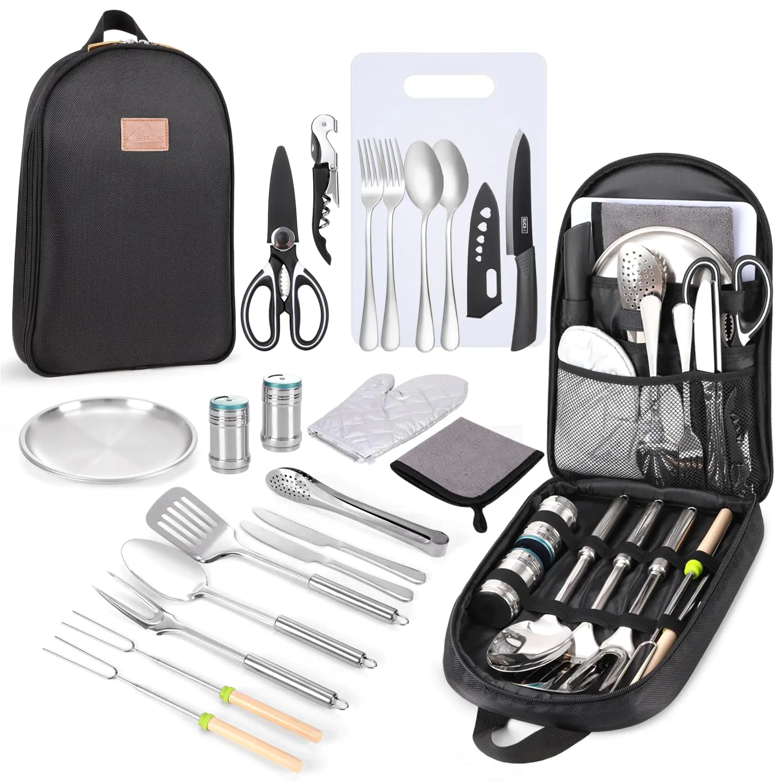 24-piece BBQ & Camping Cookware Kit