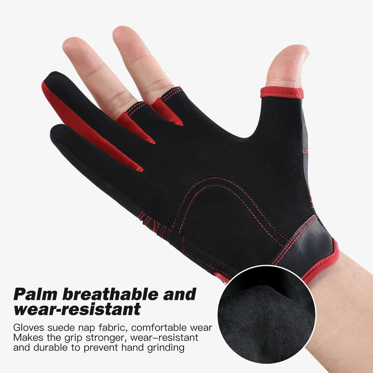 Outdoor sports autumn and winter anti slip wear-resistant and anti cutting lure fishing gloves