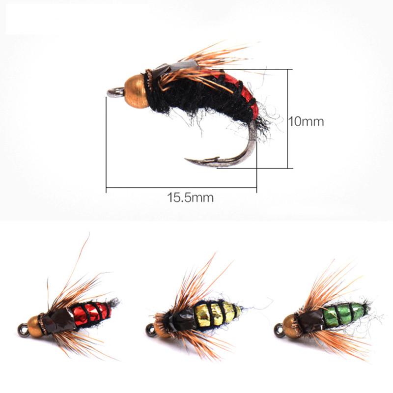 40pcs/box Fly Fishing Flies Lure High Carbon Steel Fly Tying Hooks Trout Fishing Flies