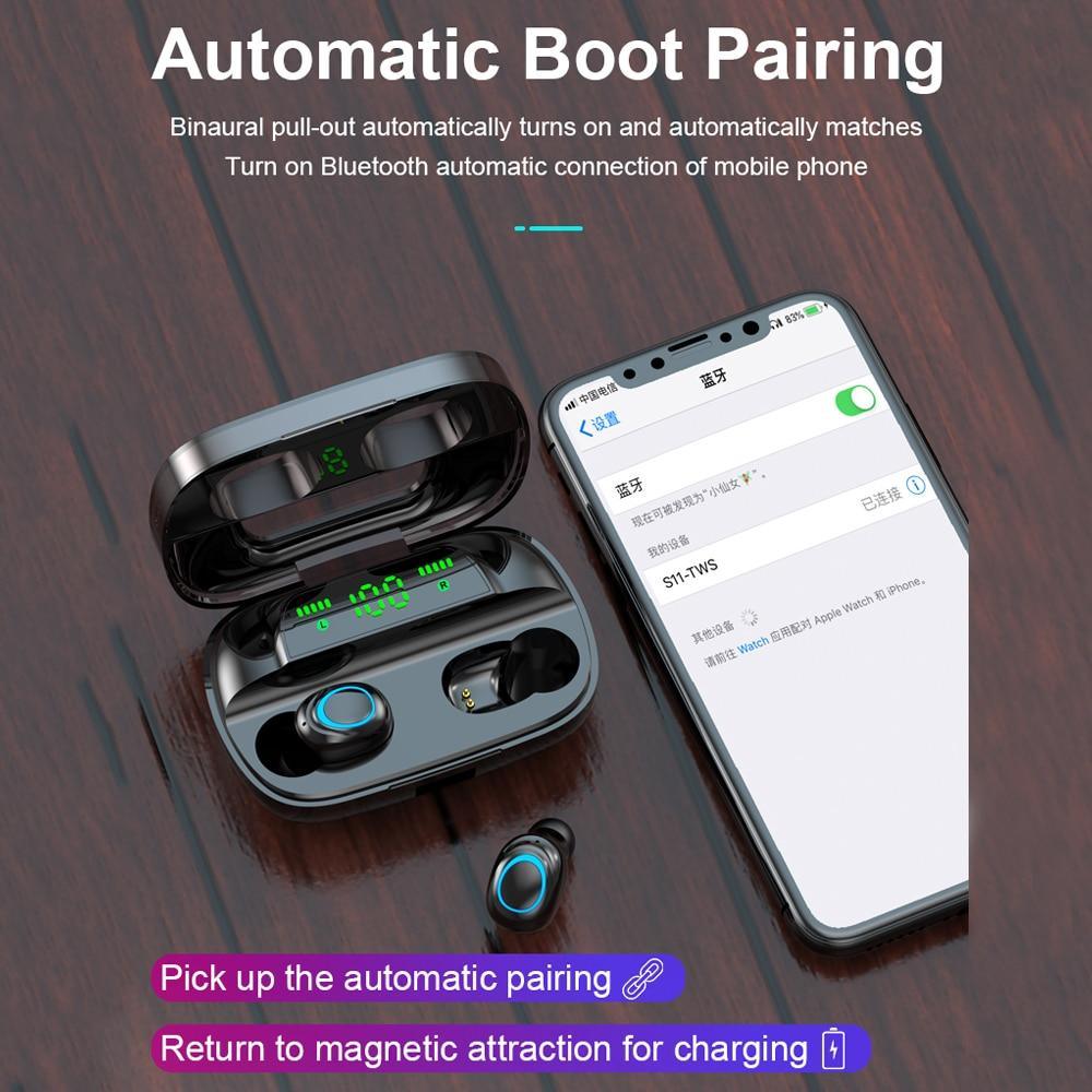 Bluetooth 5.0 Wireless Earphone TWS Headphones Touch Control