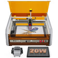 L8 Laser Engraver Machine, 20W/40W Power, 40000mm/min High Speed All-in-one, Air Assist, Lightburn Camera