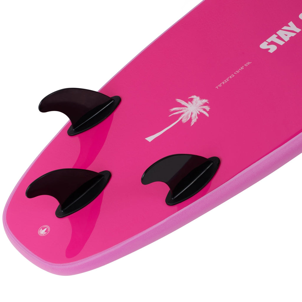 7' Party Wave Soft Top Surfboard - Rose