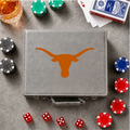 Texas Longhorn Color Printed 100 Chip Poker Set