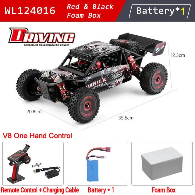 Pro 1:12 4WD RC Racing Car High-Speed Brushless Motor Off-Road Remote Control Drift