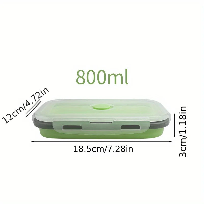 Collapsible Silicone Food Storage Containers – Stackable, Space-Saving, Microwaveable