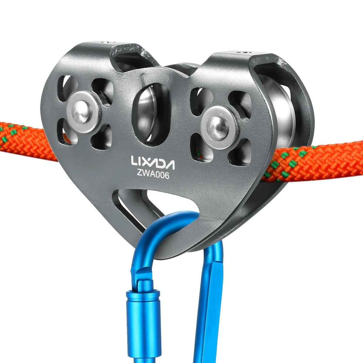 Cable Trolley Caving Pulley Lixada 30kN Cable Trolley Pulley Climbing Caving Aloft Work
