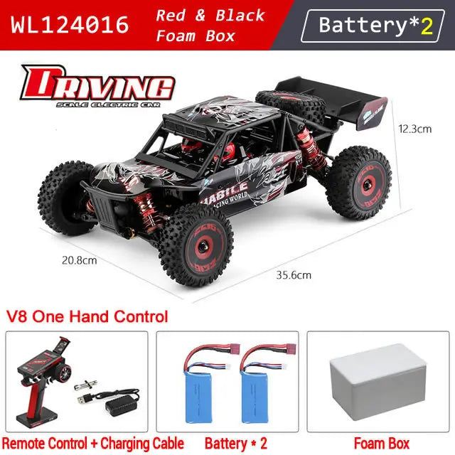 Pro 1:12 4WD RC Racing Car High-Speed Brushless Motor Off-Road Remote Control Drift