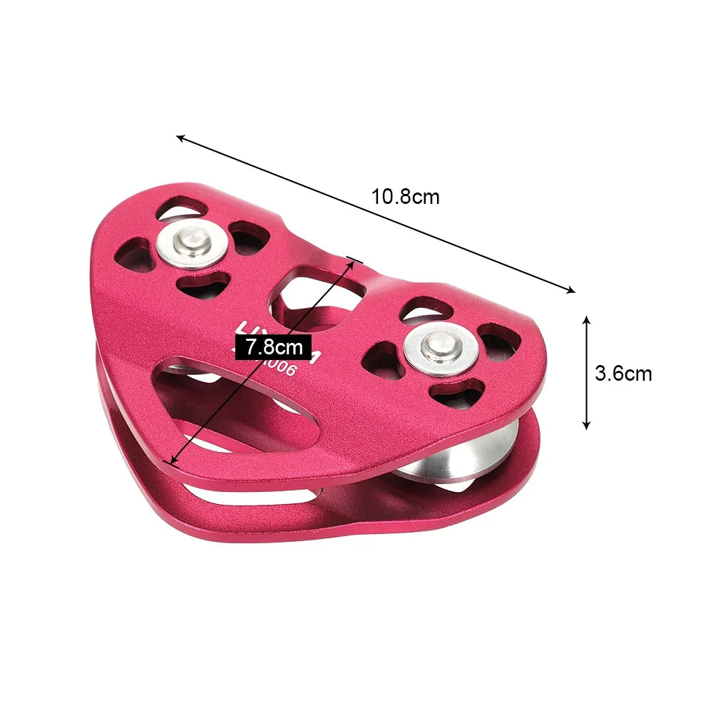 Cable Trolley Caving Pulley Lixada 30kN Cable Trolley Pulley Climbing Caving Aloft Work