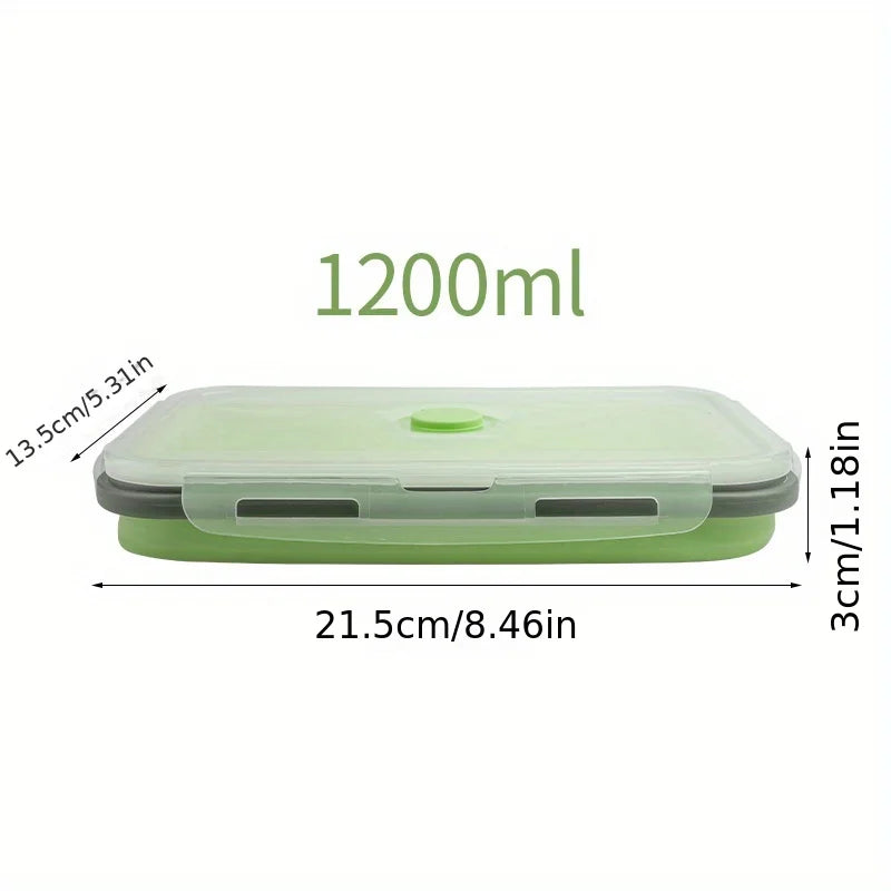 Collapsible Silicone Food Storage Containers – Stackable, Space-Saving, Microwaveable