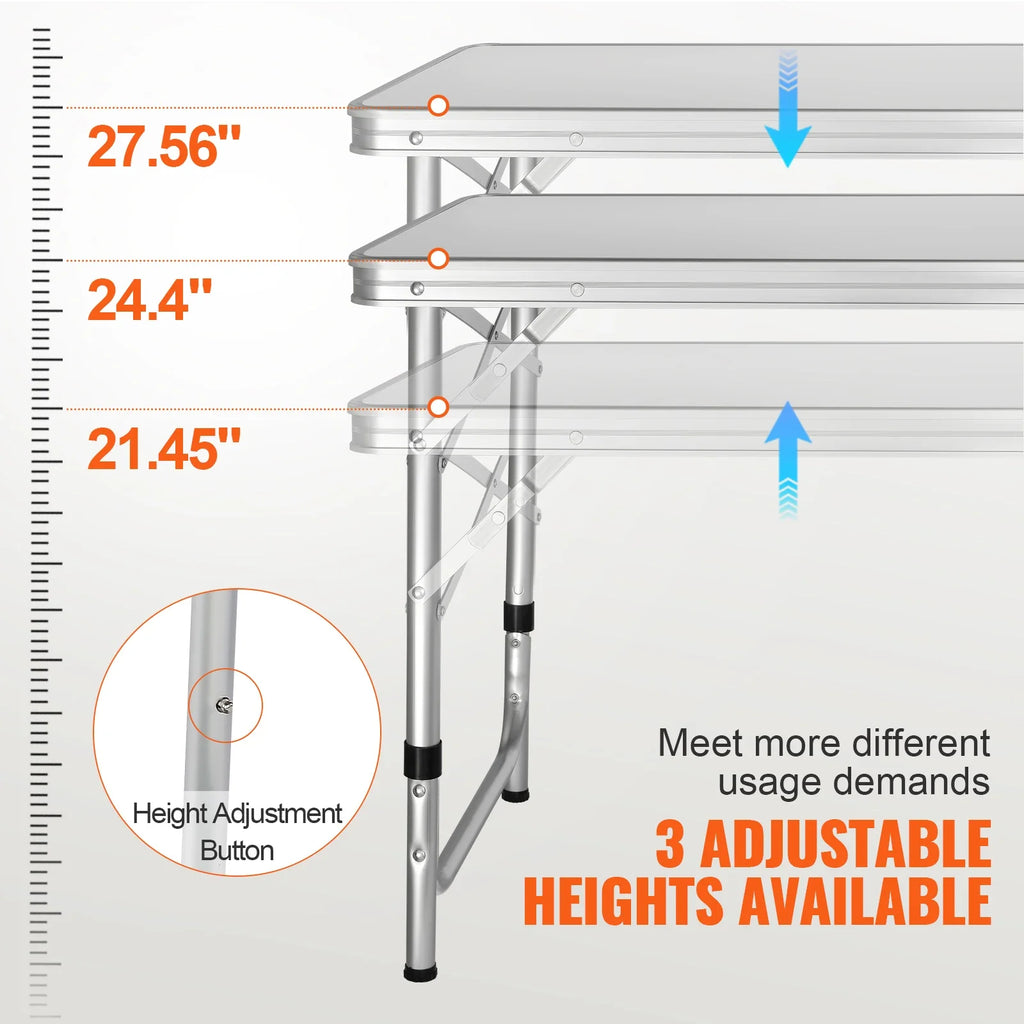 Folding Camping Kitchen Table for Outdoor Cooking Portable