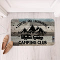 Fun Camping RV Theme Mat for Outdoor Enthusiast Home Front Door Porch Indoor Entryway RV Gear Area Non-Slip Durable Mat