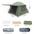 Night Cat Dark Room 4 Person Pop Up Tent Waterproof