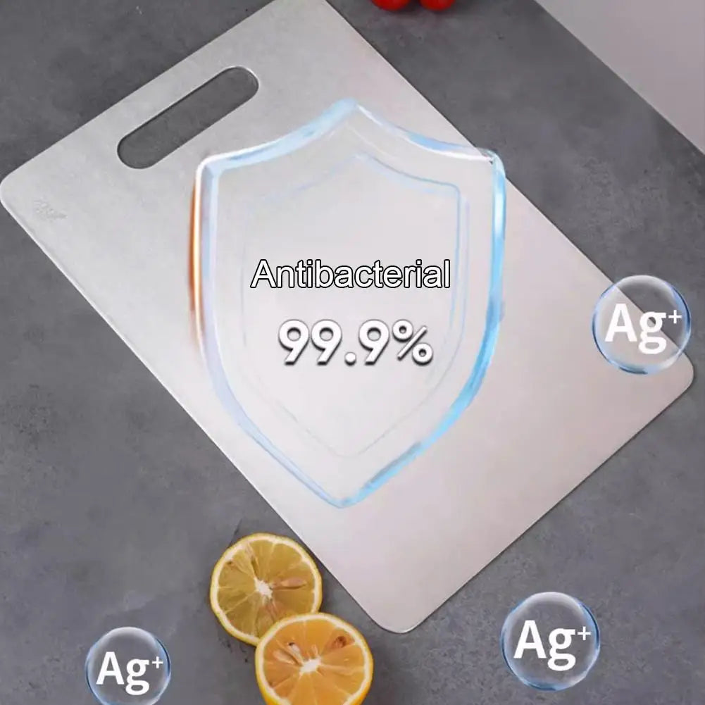 NEW Titanium Cutting Boards For Kitchen Steel Cutting Board 304 Steel Double-Sided Food Grade Cutting