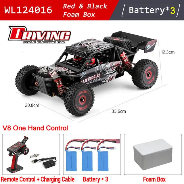 Pro 1:12 4WD RC Racing Car High-Speed Brushless Motor Off-Road Remote Control Drift