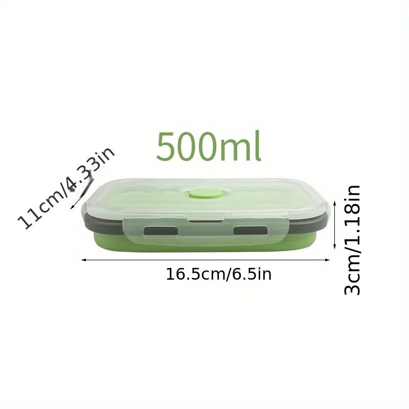 Collapsible Silicone Food Storage Containers – Stackable, Space-Saving, Microwaveable