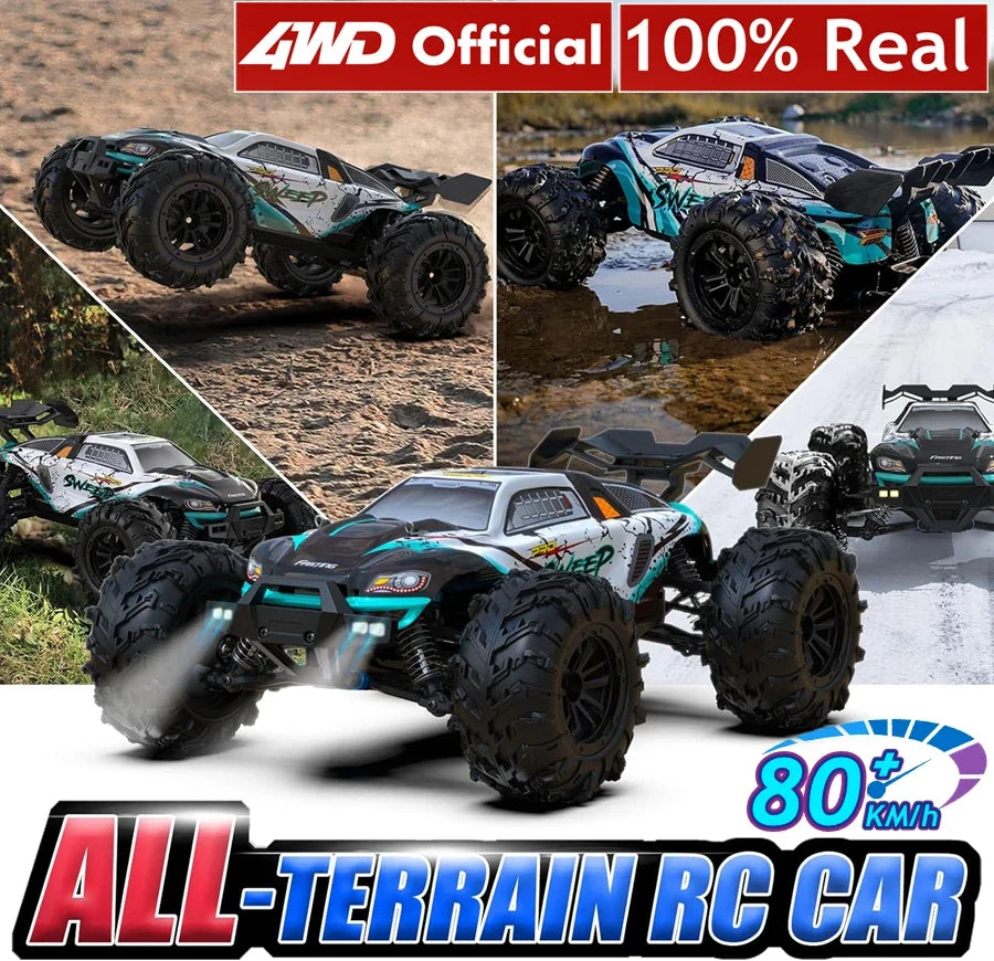 4WD Remote Control Car High-Speed 50-80KM/H Off-Road Buggy Truck