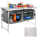 Folding Camping Kitchen Table for Outdoor Cooking Portable