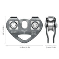 Cable Trolley Caving Pulley Lixada 30kN Cable Trolley Pulley Climbing Caving Aloft Work