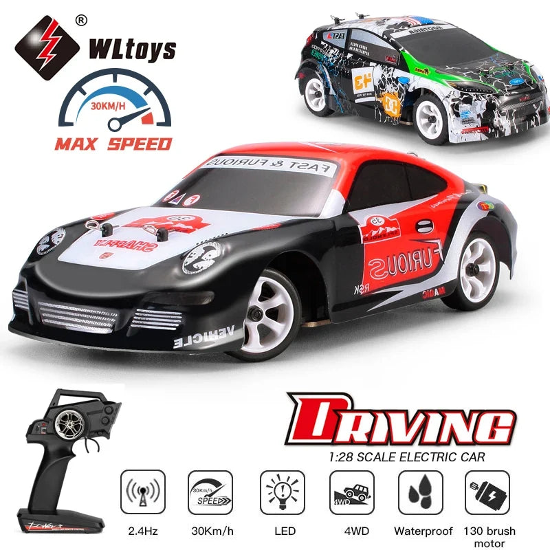 WLtoys K969 1:28 4WD 2.4G Mini RC Racing Car High Speed Off-Road Remote Control Drift