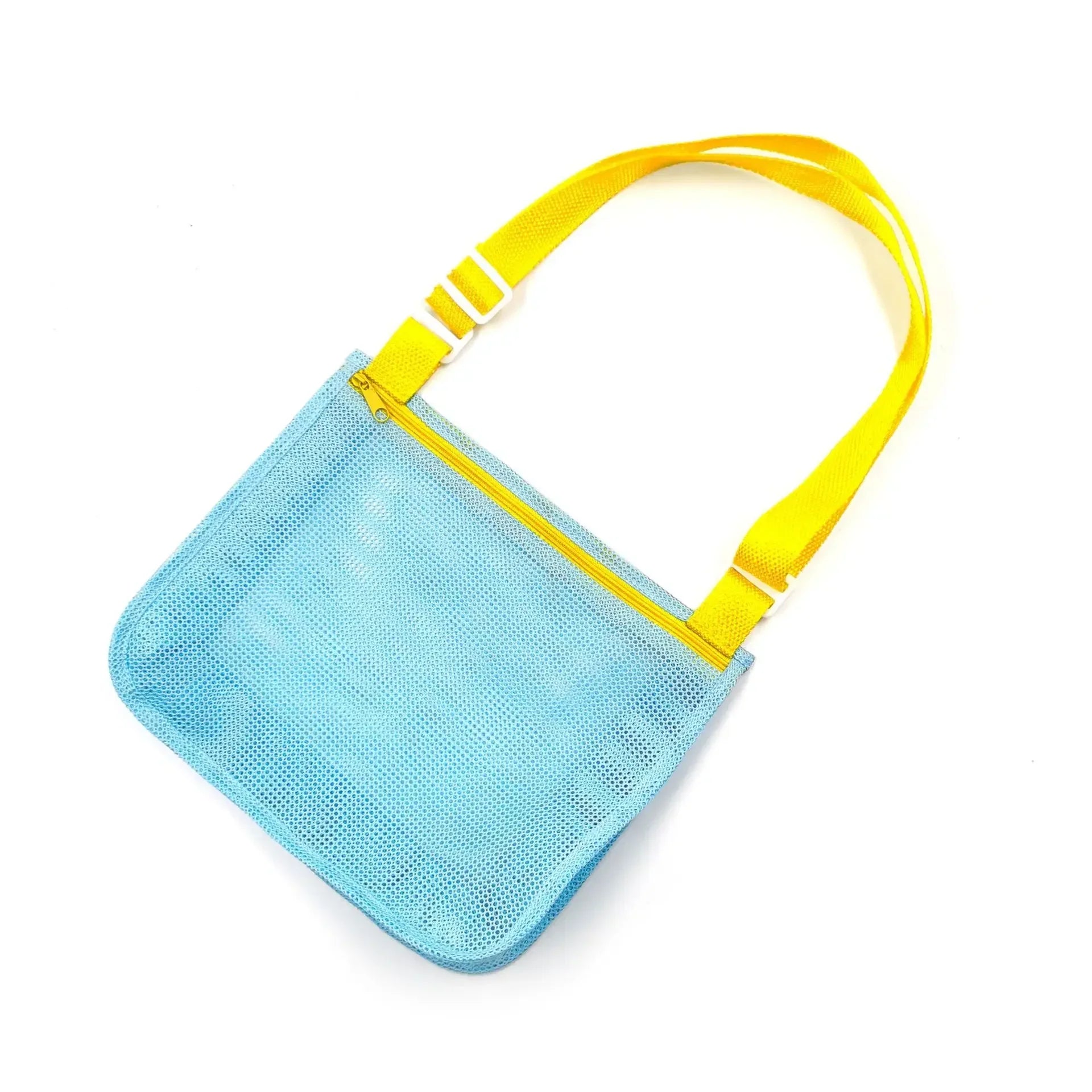 Beach Toy Mesh Bag Kids Shell Storage Bag Beach Toy Seashell Bag Mesh Pool Bags Sand Toys Swimming Accessories for Boy and Girls