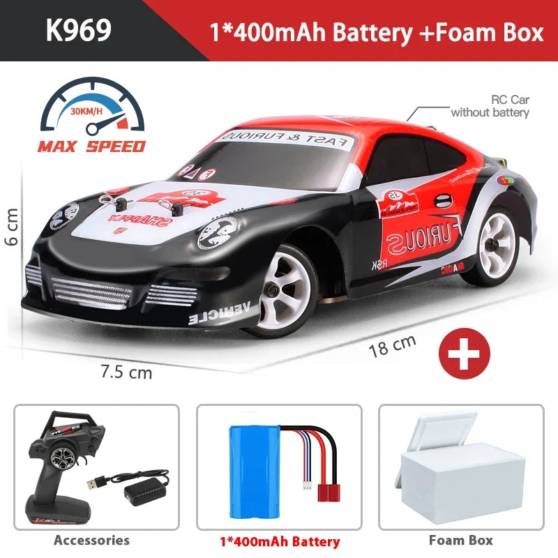 WLtoys K969 1:28 4WD 2.4G Mini RC Racing Car High Speed Off-Road Remote Control Drift