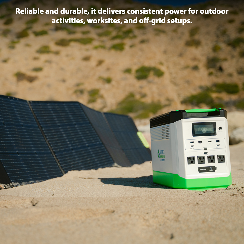 High Capacity Lithium 1800 Solar and Wind Generator