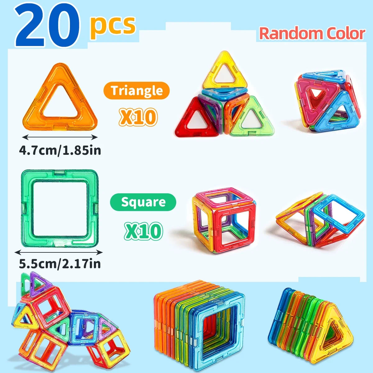 Magnetic Building Blocks for Kids – STEM Construction Learning Toy