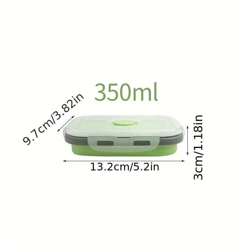 Collapsible Silicone Food Storage Containers – Stackable, Space-Saving, Microwaveable