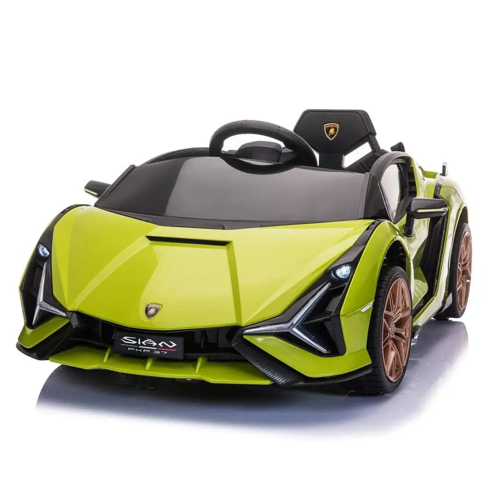 TOBBI 12V Licensed Lamborghini Sian Electric Kids Ride On Car