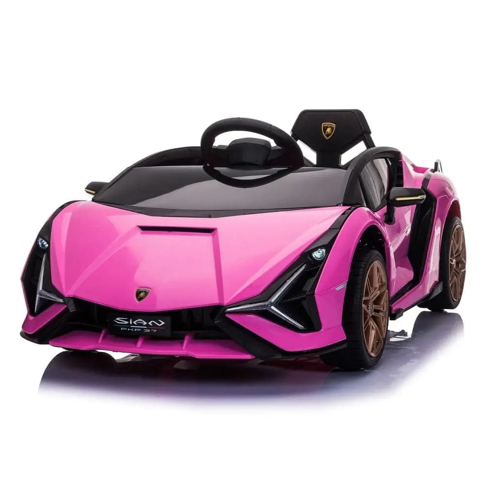 TOBBI 12V Licensed Lamborghini Sian Electric Kids Ride On Car