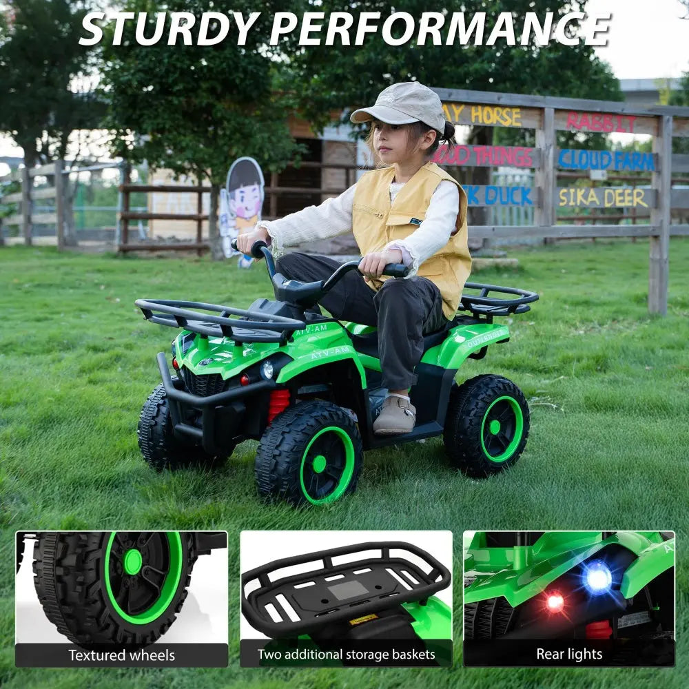 TOBBI 24V Electric Kids Ride-on ATV Quad