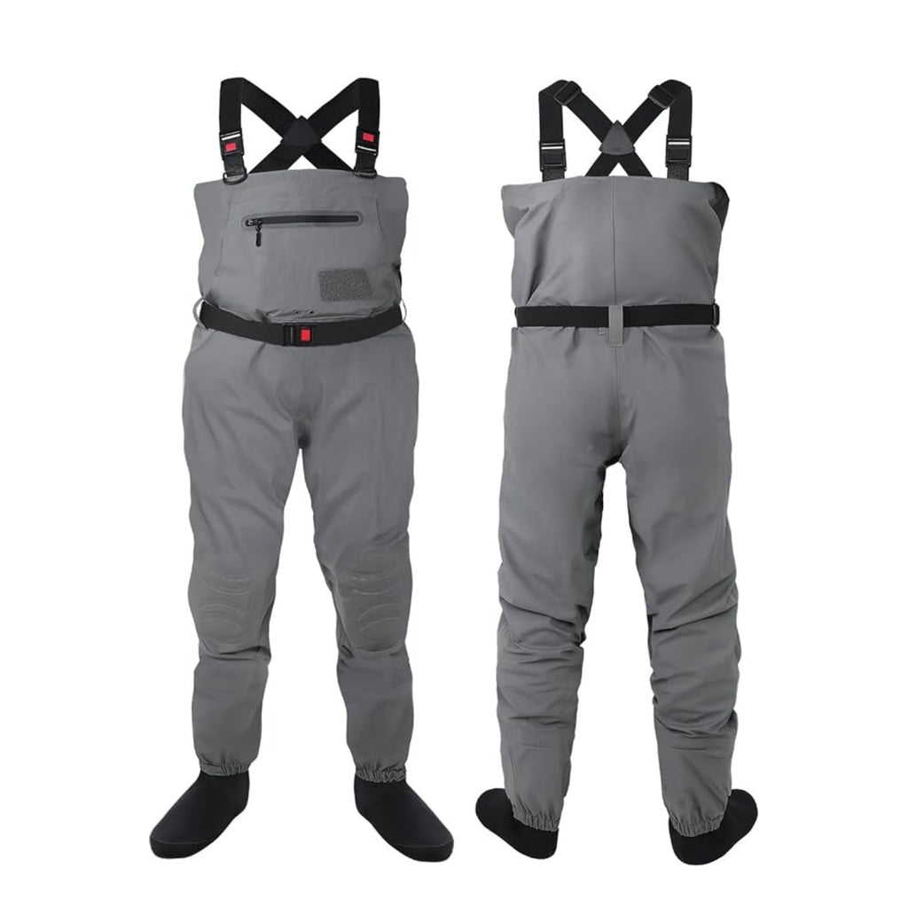 DikaSun Breathable Stocking Foot Waders for Fly Fishing (Lightweight Unisex Design)