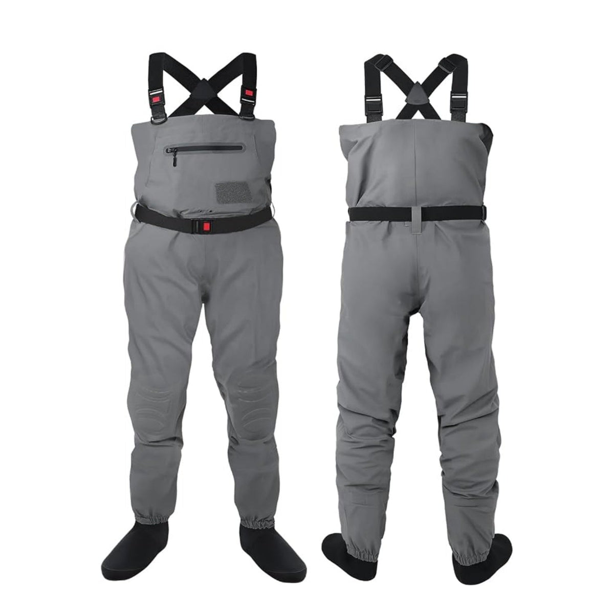 DikaSun Breathable Stocking Foot Waders for Fly Fishing (Lightweight Unisex Design)