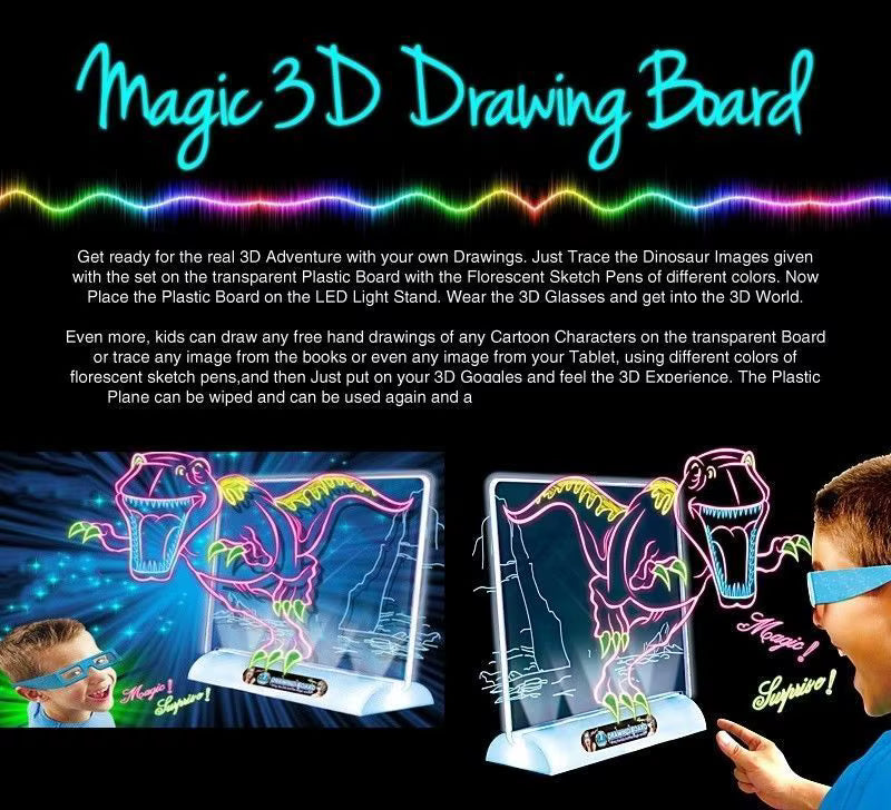 Magic 3D Flash Drawing Board