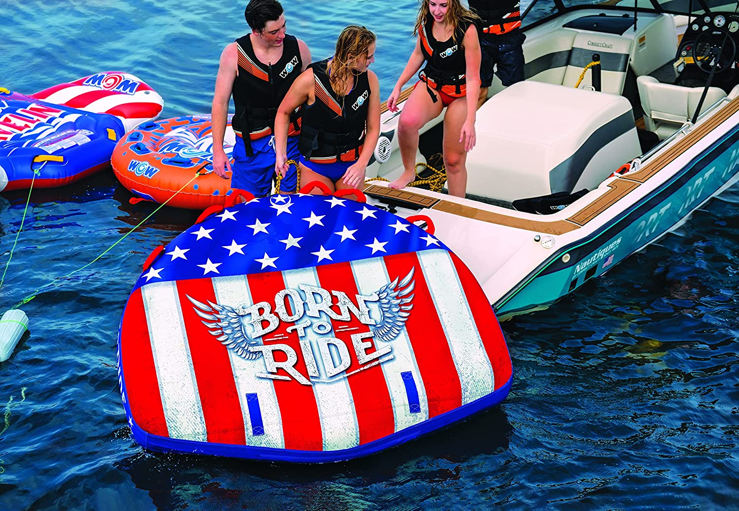 WOW Watersports Born to Ride 3 Person 3P Towable