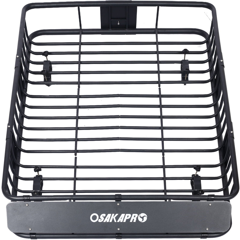 Motoring Rooftop Cargo Carrier Basket Steel Universal Fit Roof Rack